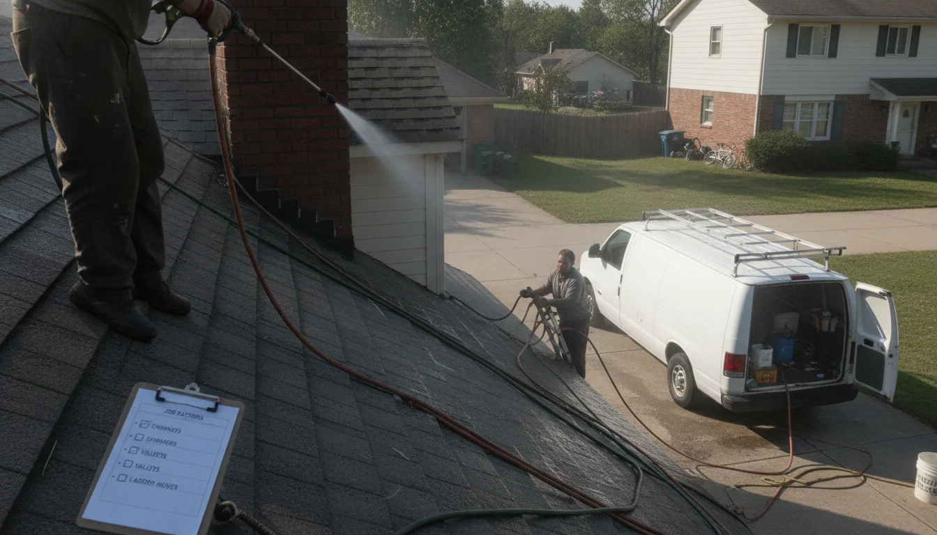 Setup time and method choices can affect pressure washing costs in Slidell homes