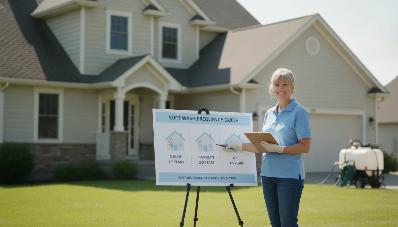 How often should you soft wash a house in Slidell? Exterior cleaning guide header